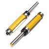 Yakamoz 2Pcs 1/4'' Shank Top and Bottom Bearing Guide Flush