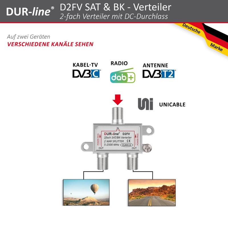 DUR-Line DFV SAT/BK Splitter