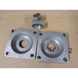 Allenair 2 A129 Pneumatic Air Cylinder Flange Flush Front Mount Bracket Plate 4 Bolt USA