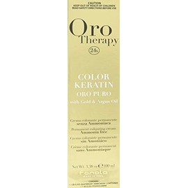 Fanola - Oro Therapy Color Keratin Puro, crema colorante permanente 100mL 10.1 Biondo platino cenere