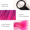 1pcs Synthetic Colored Box Braided Ponytail Hair Extensions Overhead Tail
