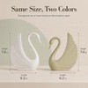 2PC Swan Statues, Heart‑Shaped Couple Sculpture for Home Tabletop Decor