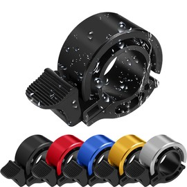 Ruayia Bicycle Bell, Mountain Bike, Mini Bicycle Bell, Gravel Bike for MTB Mountain Bikes, Road Bikes, Black