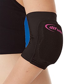 D&M D-706 Elbow Support, Volleyball, Elbow, Short Type, 0.5 inches (12 mm), Thin Pad, Black x Pink, L Size, 1 Piece, Made in Japan, D-706 Tricot, Defunk Support, Shock, Breathable, Stretchy, Sweat