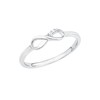 s. Oliver Women's Ring Infinity So Pure 925 Silver Rhodium-Plated