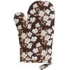 Torne MTN-107 Pot Holder, Kitchen Mittens, Brown Flower, 10.0 x