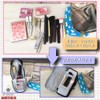 JP-SAKURA Makeup Pouch, Vertical, Travel, Freestanding, Men's Makeup Pouch, Portable,