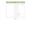 2027 Pocket size Week on two pages diary refill insert