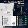 Under Sink Organizer, Pull Out Kitchen Storage Cabinet Organizer, 2-Tier