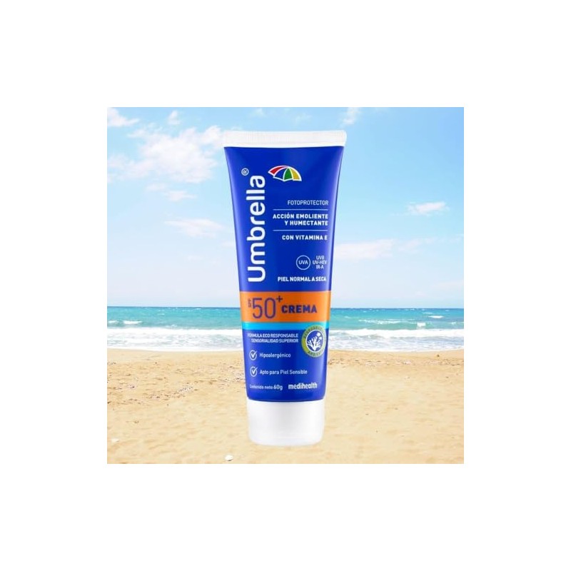 Umbrella Crema Spf Filtro Facial Protector Solar Óxido Zinc Piel