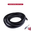 25 Ft Black 3/4" Plastic Center Barb Tee Moulding,Flexible Rubber