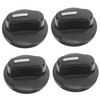 FUNOMOCYA 4pcs Universal Oven Knobs Replacement Plastic Control Knobs for