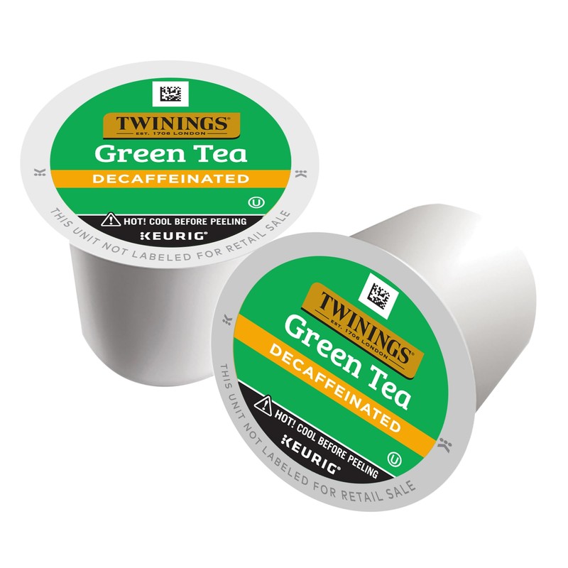 Twinings Decaffeinated Green Tea K-Cup Pods for Keurig, 24 Count