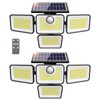 omibee 4500LM Solar Lights Outdoor, 4 Adjustable Heads Motion Sensor