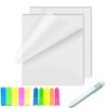 100Pcs Transparent Sticky Notes, Clear Sticky Note Pads 70 *