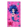 Maya Island Blue Mermaid Beach Towel, 24x48 Size Excellent for