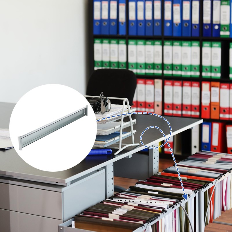 Dinifee 4 Pack Front-to-Back File Drawer Rails for Hanging File