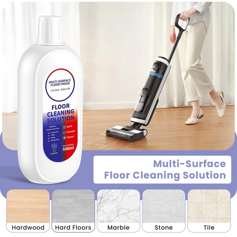 SAWENO Floor Cleaning Solution Compatible With Tineco/Roborock, Deep Cleans of