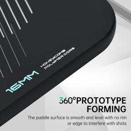 Fanaizhong Carbon Fiber Pickleball Paddle with Aero Throat | Vanguard Power Air Pickleball Paddles | 360 Proto Molding | 16mm Polypropylene Honeycomb Core | Pickleball Paddles for Power & Spin