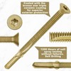 Yaocom 100 Pcs #1/4-20 x 2-3/4" Trailer Deck Screws Bulk