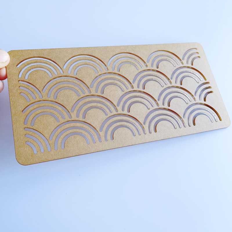 Clear Acrylic Sashiko Stencil, Embroidery Pattern Template, Quilting Stencil Tool