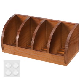 Yiyiring Natural Wooden Multi-bar Soap Holder 7.5 x 3.2 x 3.2 Inch for Shower, 4-Slot Self Draining Handmade Soap Dish, Bathroom Organizer for Bar Soaps, Keeps Bars Dry Longer