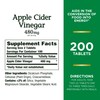 Nature's Bounty Nature's Bounty Apple Cider Vinegar 480mg Pills, Vegetarian Supplement Plant Based, 200 Tablets