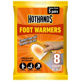 HOTHANDS Foot Warmers - 8 hours of heat - Air activated - Ready to use - 5 Count (Pack of 1)