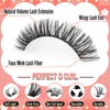 calphdiar Cluster Lashes 30D+40D+50D+60D Individual Eyelashes 480PCS Wispy Lashes Individual