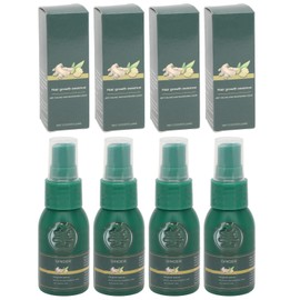 4Pcs Hair Growth Spray Ginger Extract Nourishing Repair Strengthening Serum 30ml for Men Women