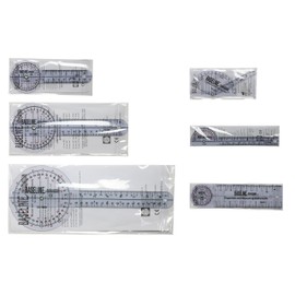 Baseline 12-1028 Plastic Goniometer, 6-piece Set