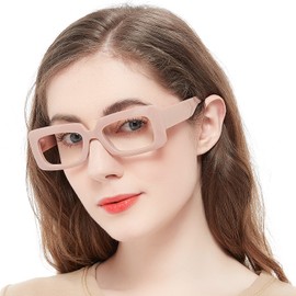 OCCI CHIARI 6.0x Fashion Reading Glasses for Women Large Rectangle Readers Heavy Duty Eyeglasses(1.0 1.25 1.5 1.75 2.0 2.25 2.5 2.75 3.0 3.5 4.0 5.0 6.0)