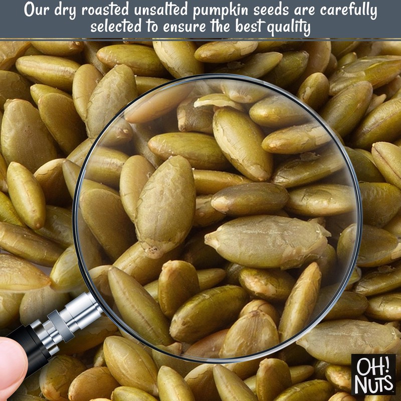 Oh! Nuts Pumpkin Seeds - Roasted Unsalted - 2 lb