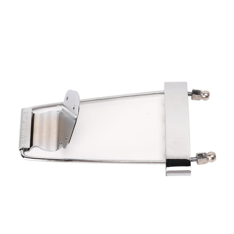 4 String Guitar Talipiece Metal Silver Burr Free Guitar Tailpiece