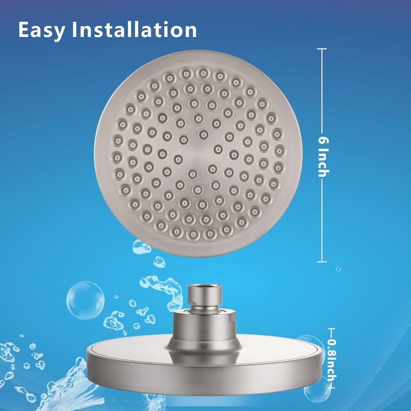 Eolax High Pressure Rain Shower Head, High Flow Pressure Boosting