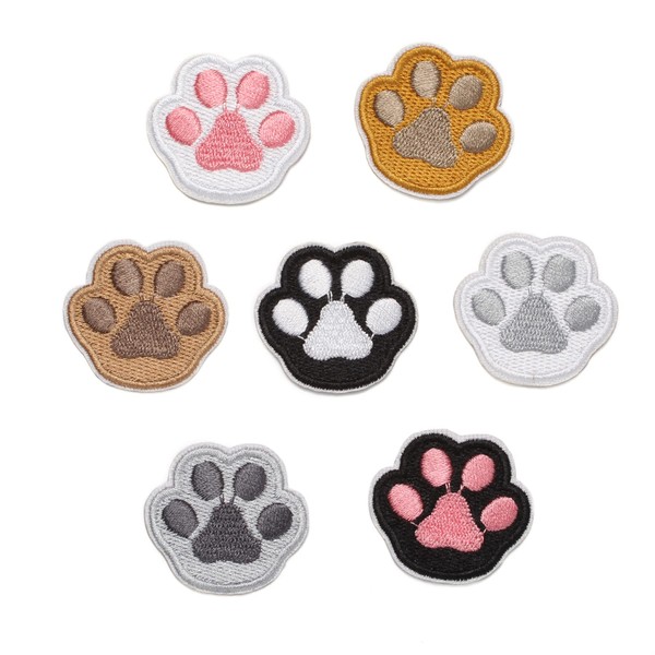 SSYSSY Embroidered Emblem Patch Iron-On Dual Use Type Cartoons Cat