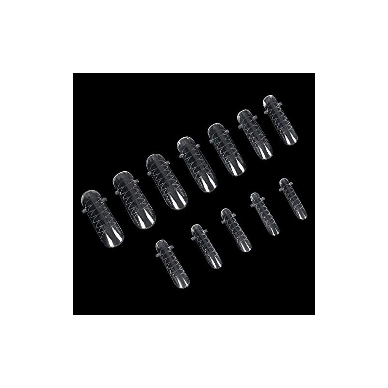 KADS Nail Tips 12 Sizes/10PCS Dual Nail Foam UV Gel