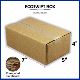 EcoSwift 1-Box 7x5x4 "EcoSwift" Brand Cardboard Packing Mailing Shipping Corrugated