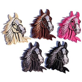 i-Patch - Patches - 0016 - Horse - Pony - Unicorn - Foal - Horse Head - Horses - Horses - Horseshoe - Horse Riding - Appliqué - Iron-On Patch - Sticker - Iron-On - Patch - Iron-On Patch