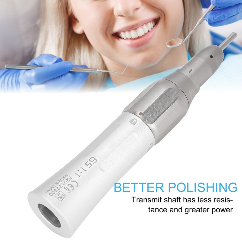 Dental Low Speed Handpiece Straight Nose for Teeth Cleaning Polishing