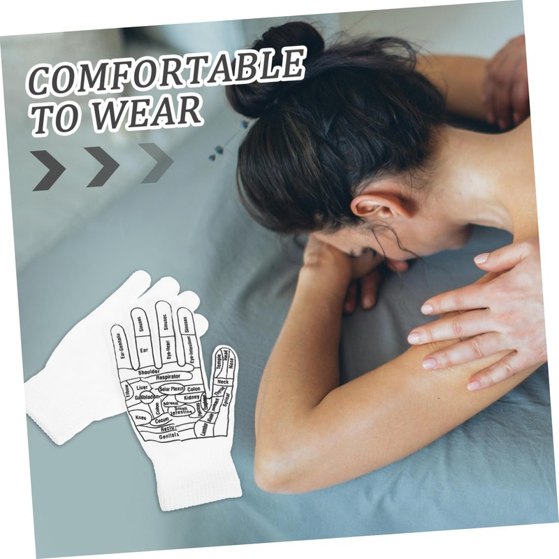 BIUDECO Cotton Cloth Material Massage Gloves Elastic Hand Gloves for