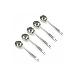 Stainless Steel 1 Tablespoon Measuring Coffee Scoop Spoon, Set of 5