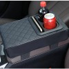 Unbranded Leather Car Center Console Cover with Cup Holders Universal