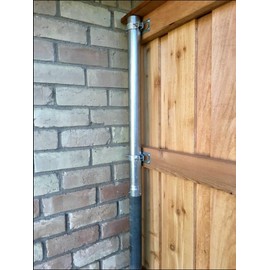 Fence Post Extender. Choose Color: Silver, Black, Green. Choose Size: Diameter 1-5/8 inches, 1-7/8 inches, 2-3/8 inches, and Length (rise) 6 inches up to 36 inches. Also customized
