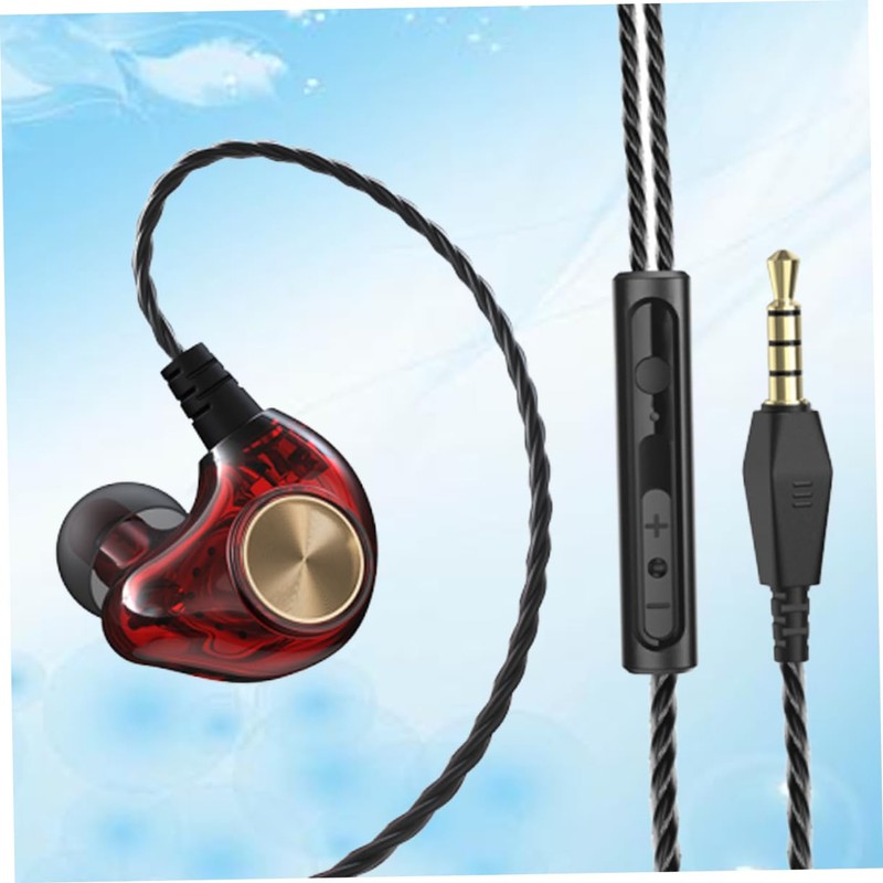 CAXUSD Ear Subwoofer Earbuds Mic for Phone Ergonomic Tangle and