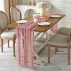 FLCSIed 10ft Sheer Table Runner, 30*120 Inches Sheer Chiffon Fabric