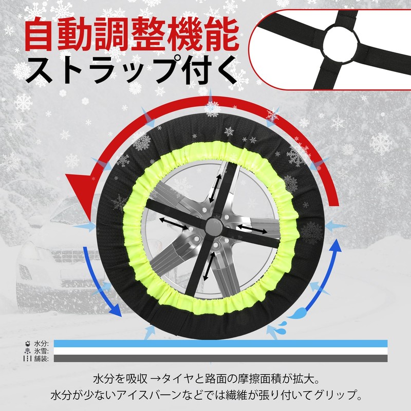 Tire Chain, Non-Metal, Fabric, Light Vehicles, Snow Chain, Snow Socks,