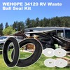 Puxyblue 3 Pack 34120 RV Toilet Waste Ball Seal Fit