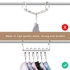 AIMALL Space-Saving Clothes Hanger 15x1.8in Iron Multi-Layer Organiser with 9