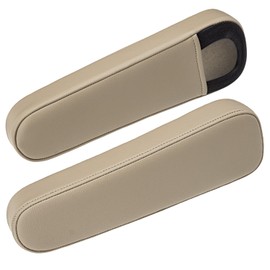 KBH Car Seat Armrest Cover for 2001-2006 Honda CR-V CRV, Seat Arm Rest Protector, 1 Pair, Vinyl Leather Interior Accessories, Beige